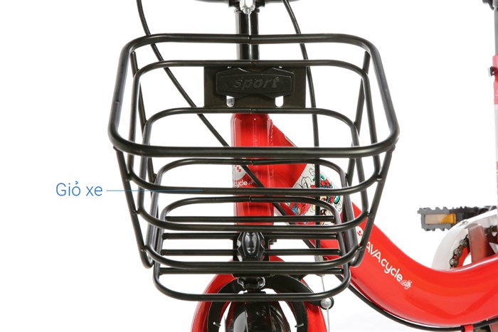 Xe Đạp Trẻ Em Unisex AVACycle Enjoy 14 inch Màu Đỏ