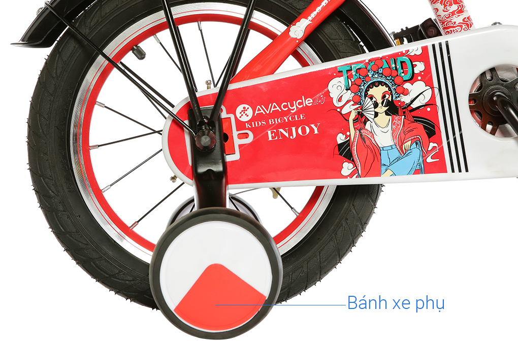 Xe Đạp Trẻ Em Unisex AVACycle Enjoy 14 inch Màu Đỏ