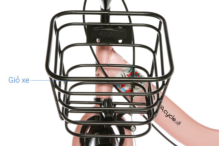 Xe Đạp Trẻ Em Unisex AVACycle Enjoy 14 inch Màu Hồng