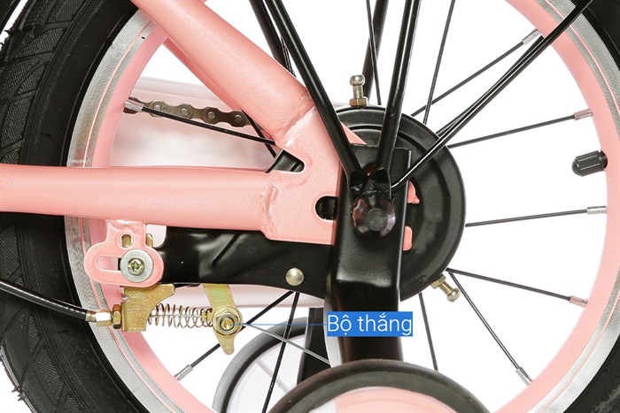 Xe Đạp Trẻ Em Unisex AVACycle Enjoy 14 inch Màu Hồng