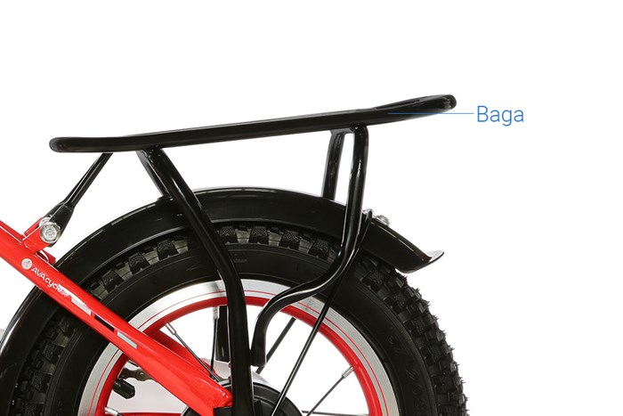 Xe Đạp Trẻ Em Unisex AVACycle Star Vein 12 inch Màu Đỏ