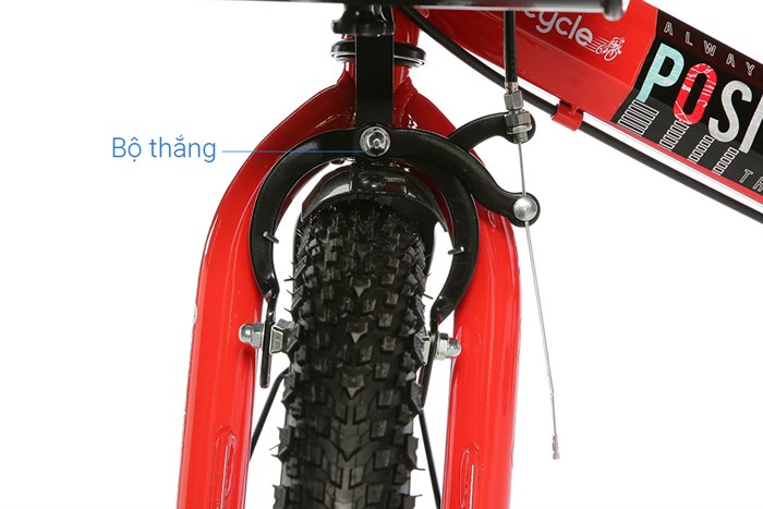 Xe Đạp Trẻ Em Unisex AVACycle Star Vein 12 inch Màu Đỏ