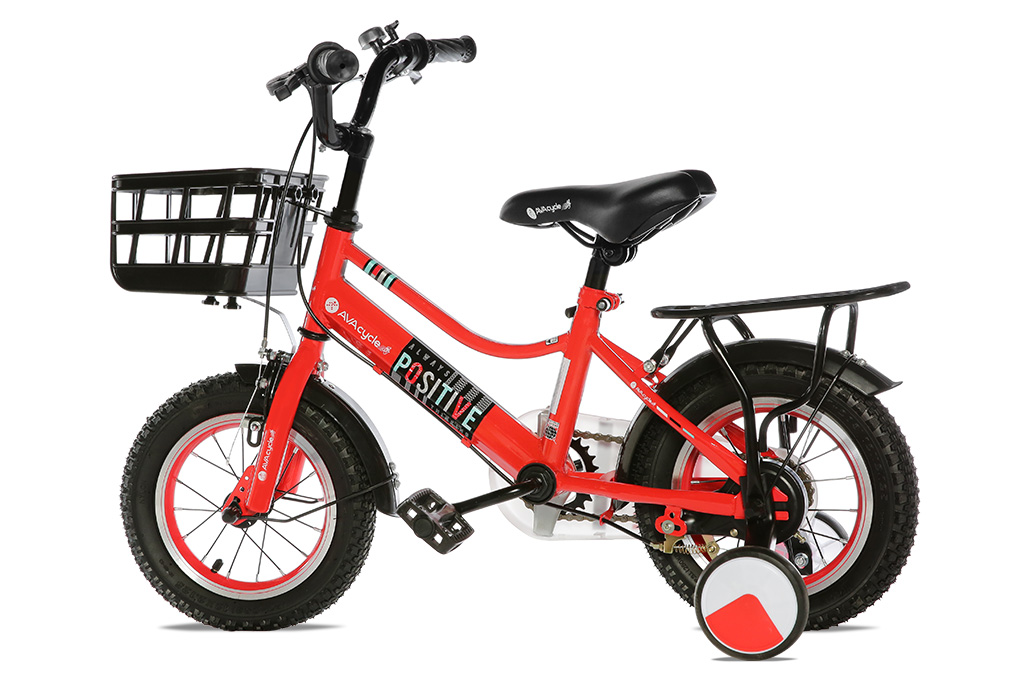 Xe Đạp Trẻ Em Unisex AVACycle Star Vein 12 inch Màu Đỏ