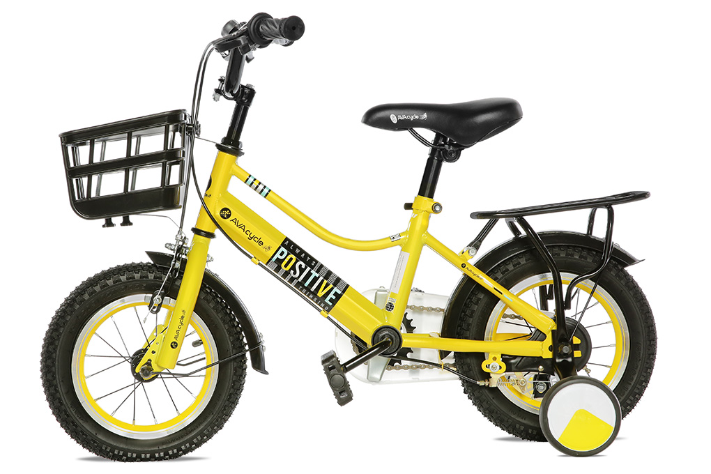 Xe Đạp Trẻ Em Unisex AVACycle Star Vein 12 inch Màu Vàng