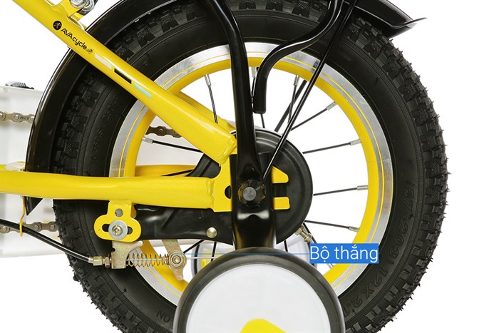Xe Đạp Trẻ Em Unisex AVACycle Star Vein 12 inch Màu Vàng