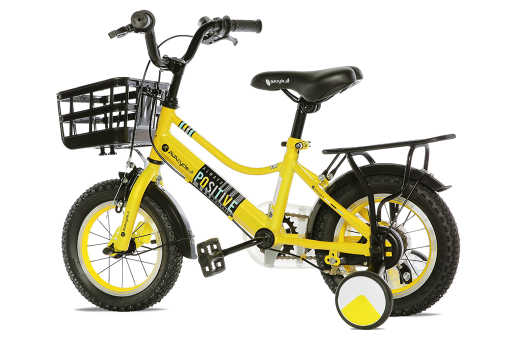 Xe Đạp Trẻ Em Unisex AVACycle Star Vein 12 inch Màu Vàng