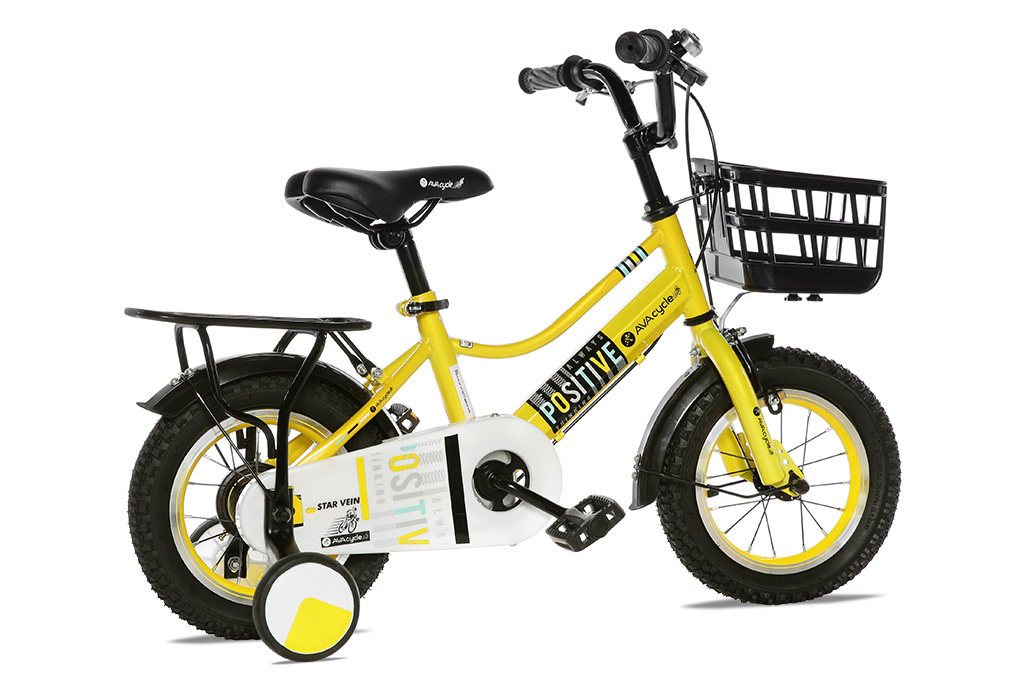 Xe Đạp Trẻ Em Unisex AVACycle Star Vein 12 inch Màu Vàng