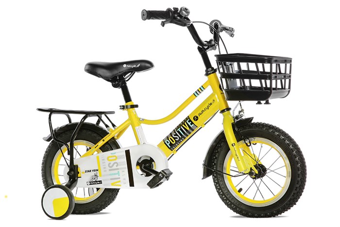 Xe Đạp Trẻ Em Unisex AVACycle Star Vein 12 inch Màu Vàng