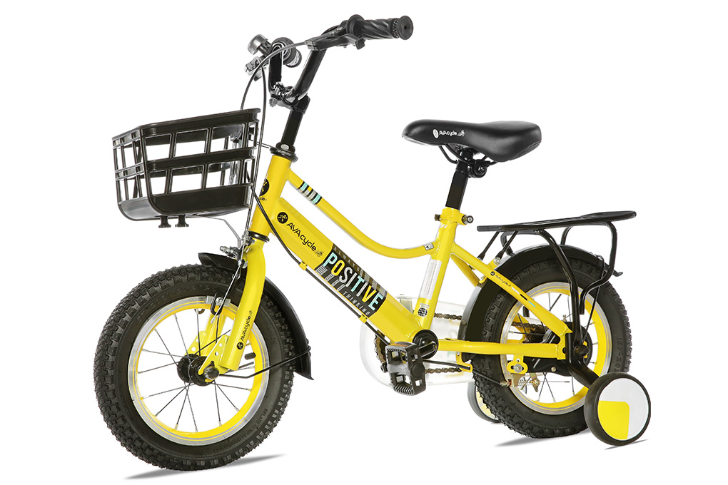 Xe Đạp Trẻ Em Unisex AVACycle Star Vein 12 inch Màu Vàng
