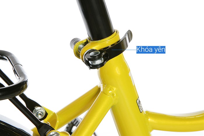 Xe Đạp Trẻ Em Unisex AVACycle Star Vein 12 inch Màu Vàng