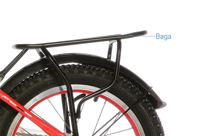 Xe Đạp Trẻ Em Unisex AVACycle Star Vein 16 inch Màu Đỏ