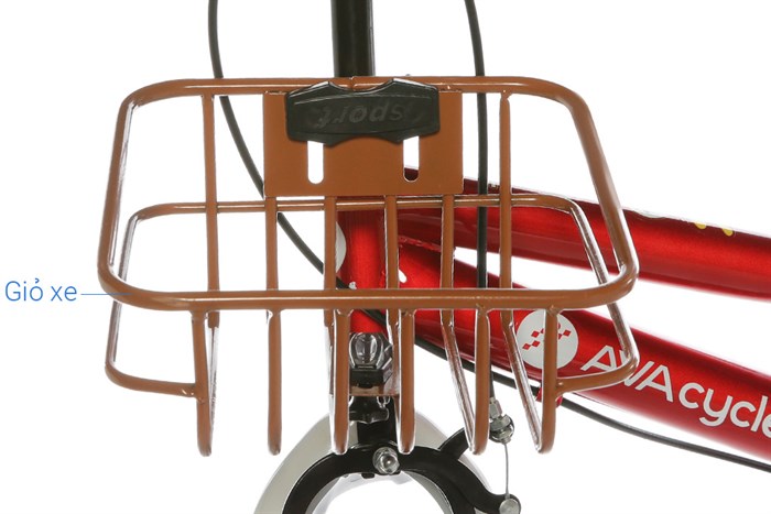 Xe Đạp Trẻ Em Unisex AVACycle XBS 16 inch Màu Trắng - Đỏ