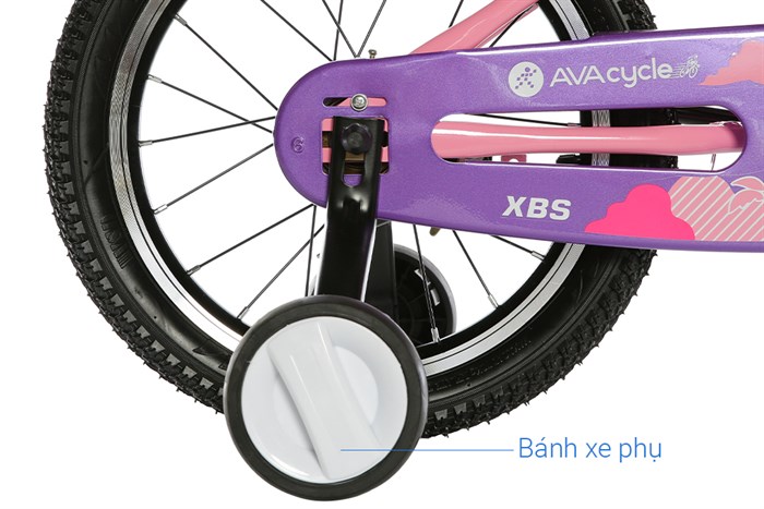 Xe Đạp Trẻ Em Unisex AVACycle XBS 16 inch Màu Hồng - Tím