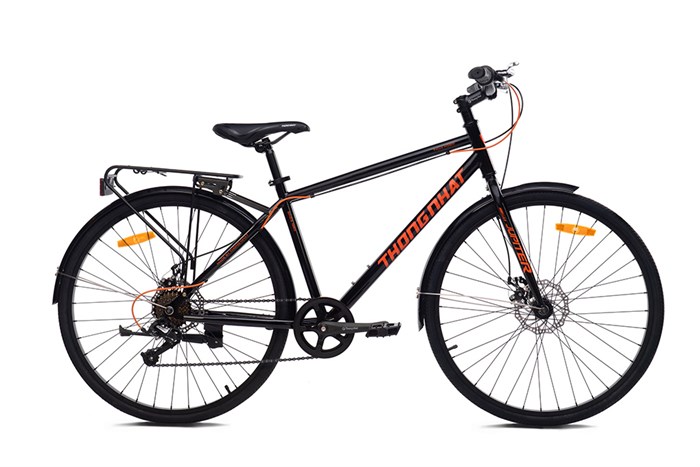 Xe Đạp Đường Phố City Thống Nhất M26-01 26 inch Màu Đen - Cam
