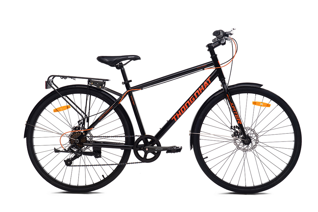 Xe Đạp Đường Phố City Thống Nhất M26-01 26 inch Màu Đen - Cam