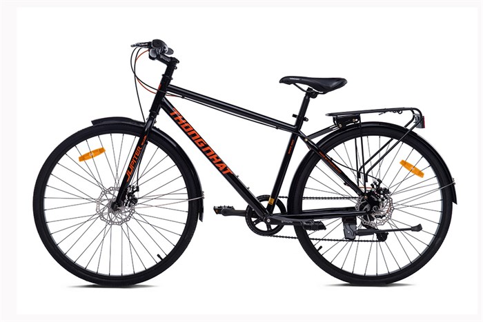 Xe Đạp Đường Phố City Thống Nhất M26-01 26 inch Màu Đen - Cam