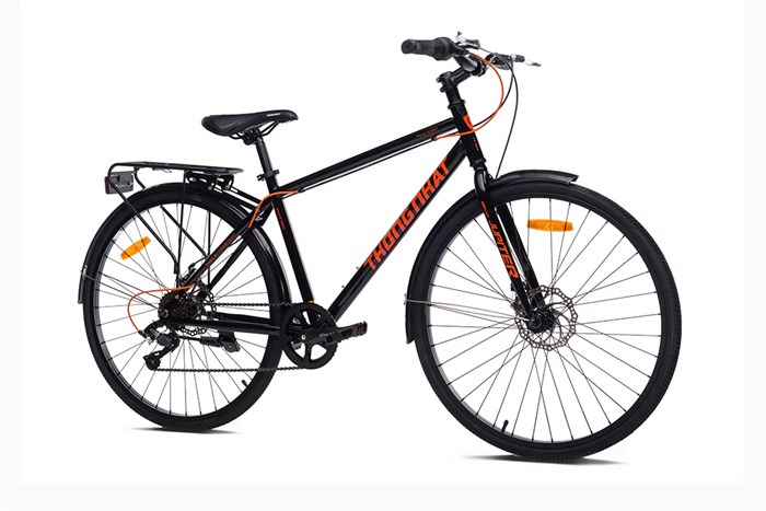 Xe Đạp Đường Phố City Thống Nhất M26-01 26 inch Màu Đen - Cam