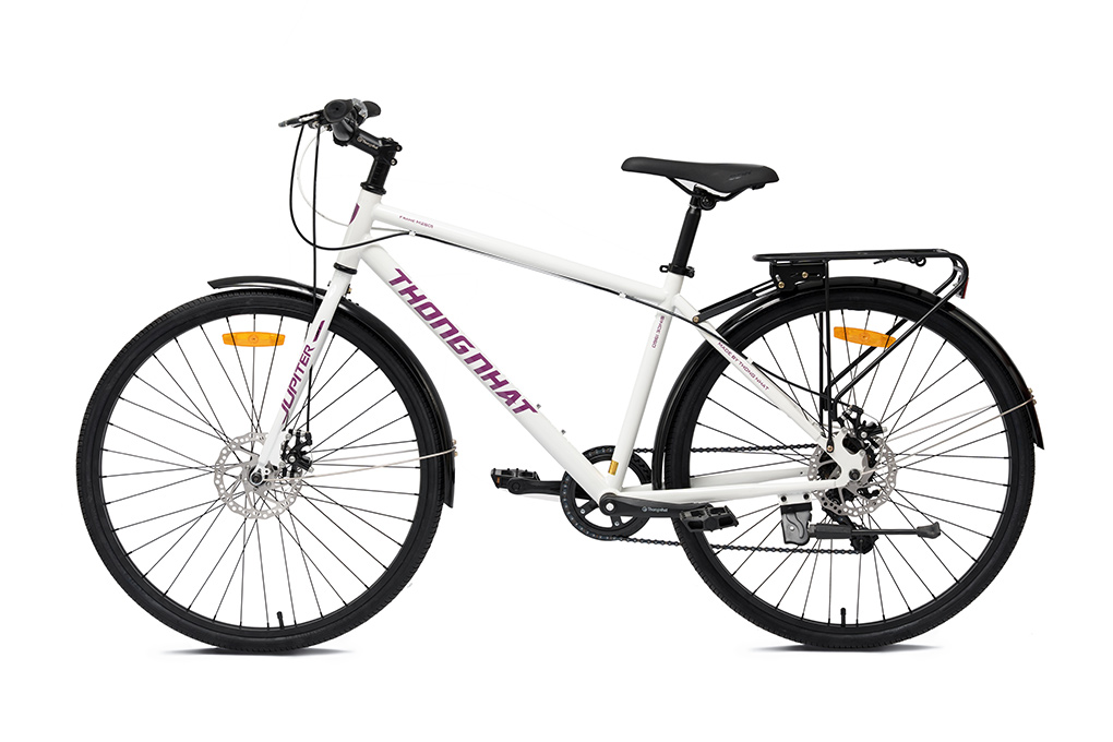 Xe Đạp Đường Phố City Thống Nhất M26-01 26 inch Màu Trắng