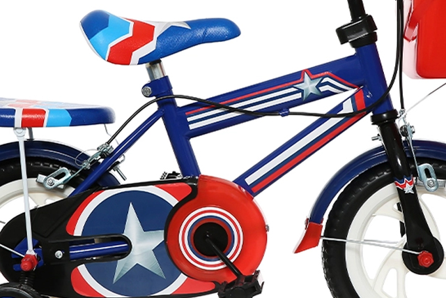 Xe đạp trẻ em Đại Phát Tài đội trưởng 12 inch có khung théo cứng cáp