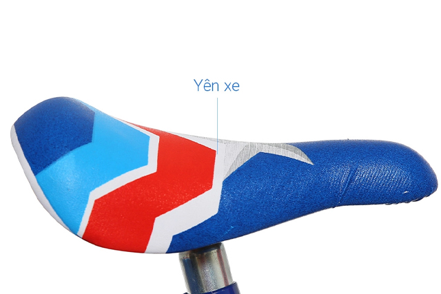 Xe đạp trẻ em Đại Phát Tài đội trưởng 12 inch có yên xe êm ái