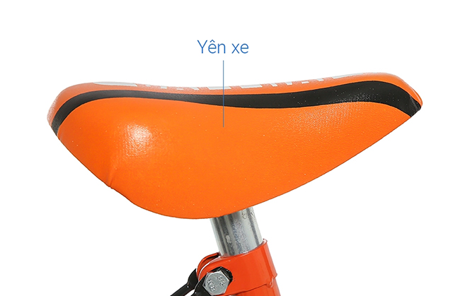 Xe đạp trẻ em Đại Phát Tài Let's Go 12 inch - Yên xe