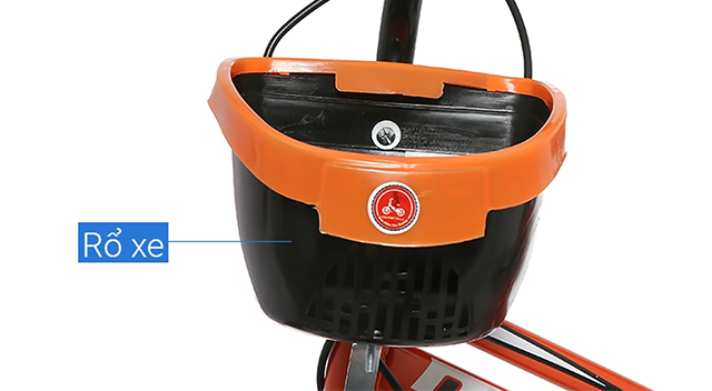 Xe đạp trẻ em Đại Phát Tài Let's Go 12 inch - Rổ xe