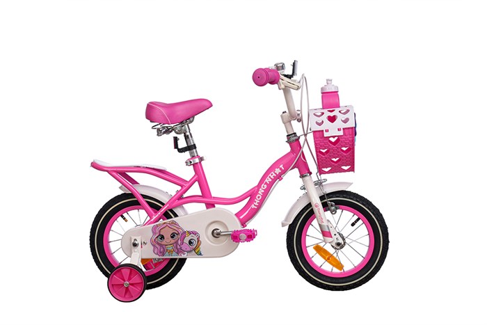 Xe Đạp Trẻ Em Nữ Thống Nhất Princess 12 - 12 inch (Có giỏ xe) Màu Hồng
