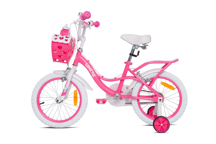 Xe Đạp Trẻ Em Nữ Thống Nhất Princess 16 - 16 inch (Có giỏ xe) Màu Hồng