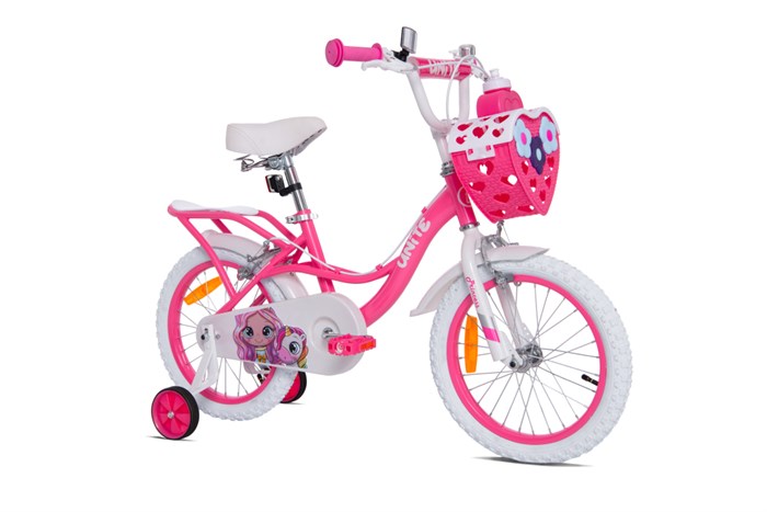 Xe Đạp Trẻ Em Nữ Thống Nhất Princess 16 - 16 inch (Có giỏ xe) Màu Hồng