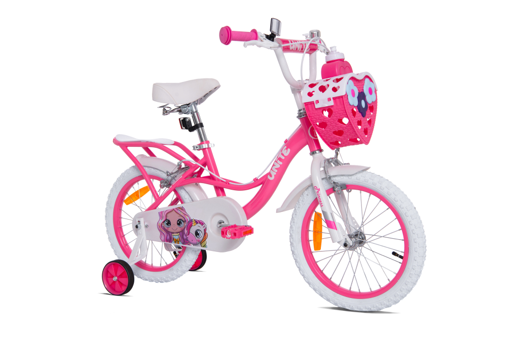 Xe Đạp Trẻ Em Nữ Thống Nhất Princess 16 - 16 inch (Có giỏ xe) Màu Hồng