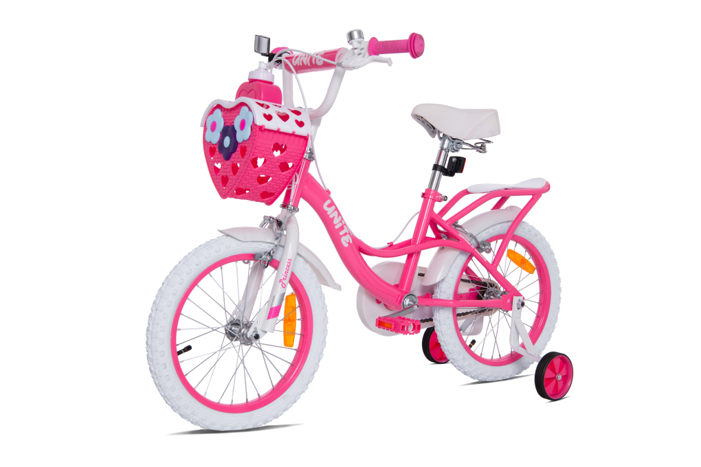 Xe Đạp Trẻ Em Nữ Thống Nhất Princess 16 - 16 inch (Có giỏ xe) Màu Hồng