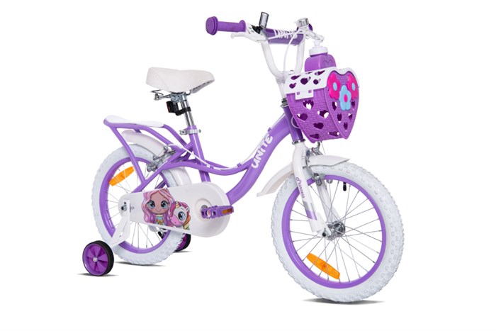 Xe Đạp Trẻ Em Nữ Thống Nhất Princess 16 - 16 inch (Có giỏ xe) Màu Tím