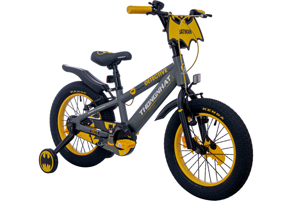 Xe Đạp Trẻ Em Nam Thống Nhất Batman 16 inch Màu Ghi