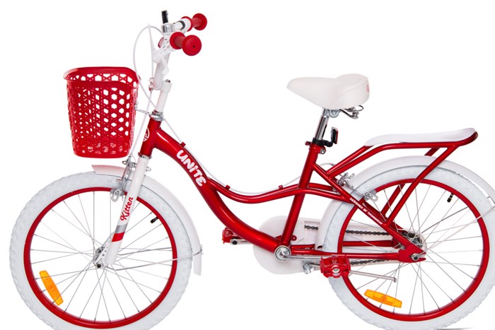 Xe Đạp Trẻ Em Nữ Thống Nhất Kitten 20 inch (Có giỏ xe) Màu Đỏ