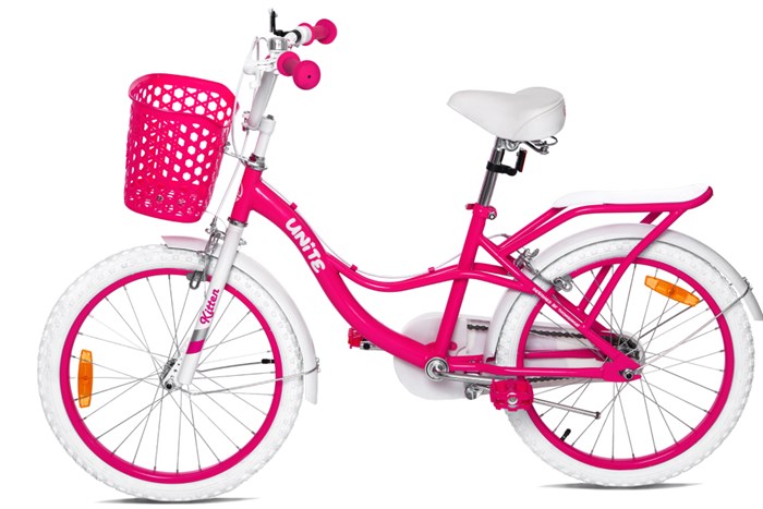 Xe Đạp Trẻ Em Nữ Thống Nhất Kitten 20 inch (Có giỏ xe) Màu Hồng
