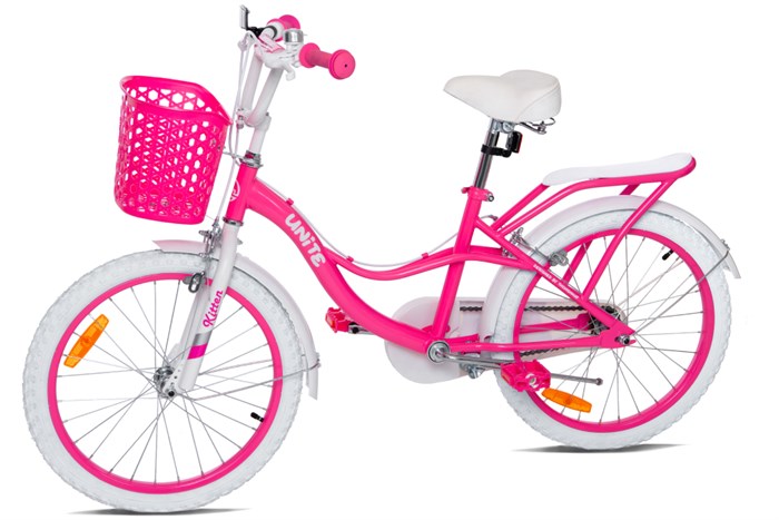 Xe Đạp Trẻ Em Nữ Thống Nhất Kitten 20 inch (Có giỏ xe) Màu Hồng