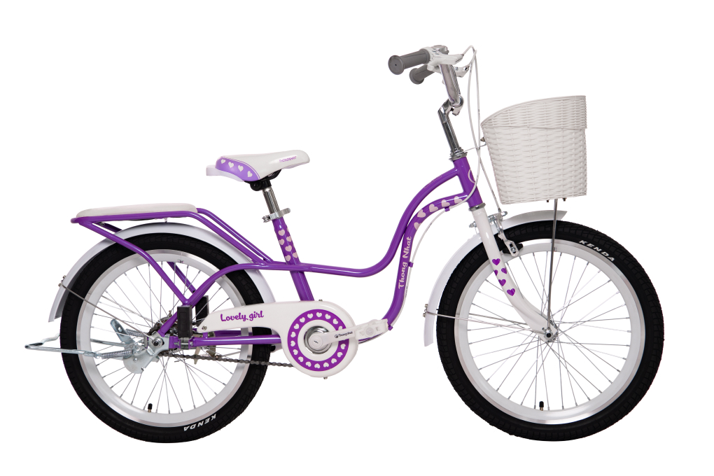 Xe Đạp Trẻ Em Nữ Thống Nhất Neo 20-04 20 inch (Có giỏ xe) Màu Tím