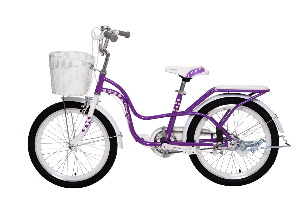 Xe Đạp Trẻ Em Nữ Thống Nhất Neo 20-04 20 inch (Có giỏ xe) Màu Tím