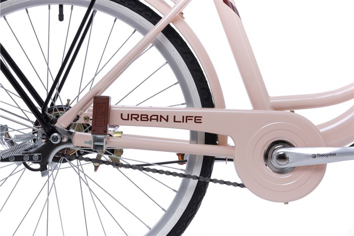 Xe Đạp Đường Phố Thống Nhất LD 24-01 2023 - 24 inch (Có giỏ xe) Màu Kem