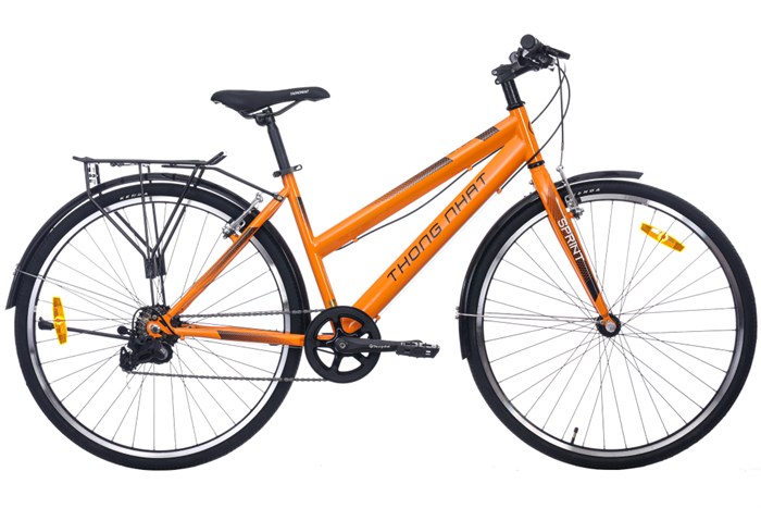 Xe Đạp Đường Phố Thể Thao Thống Nhất GN 06-26 2.0 Pro - 26 inch Xanh ngọc Màu Cam