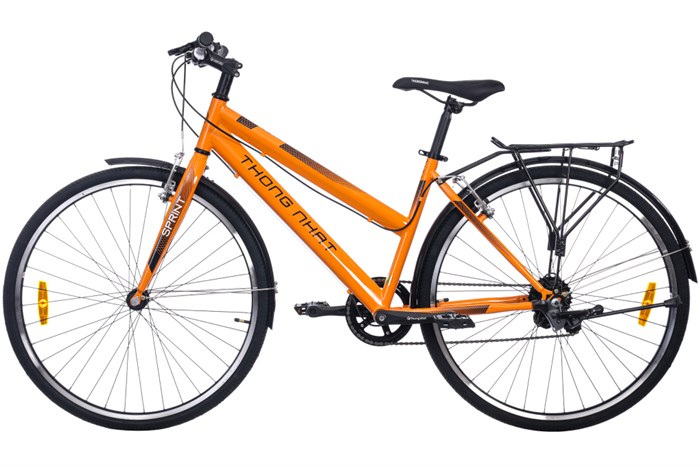 Xe Đạp Đường Phố Thể Thao Thống Nhất GN 06-26 2.0 Pro - 26 inch Xanh ngọc Màu Cam