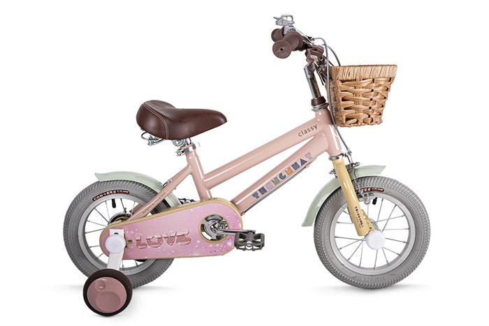 Xe Đạp Trẻ Em Thống Nhất Love - 12 inch Hồng Màu Hồng