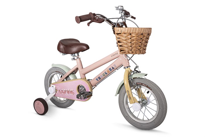 Xe Đạp Trẻ Em Thống Nhất Love - 12 inch Hồng Màu Hồng