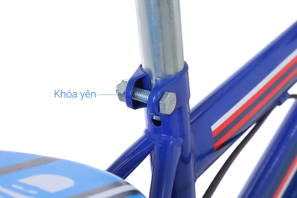 Xe Đạp Trẻ Em Đại Phát Tài Đội Trưởng Mỹ 12 inch Màu Xanh Dương