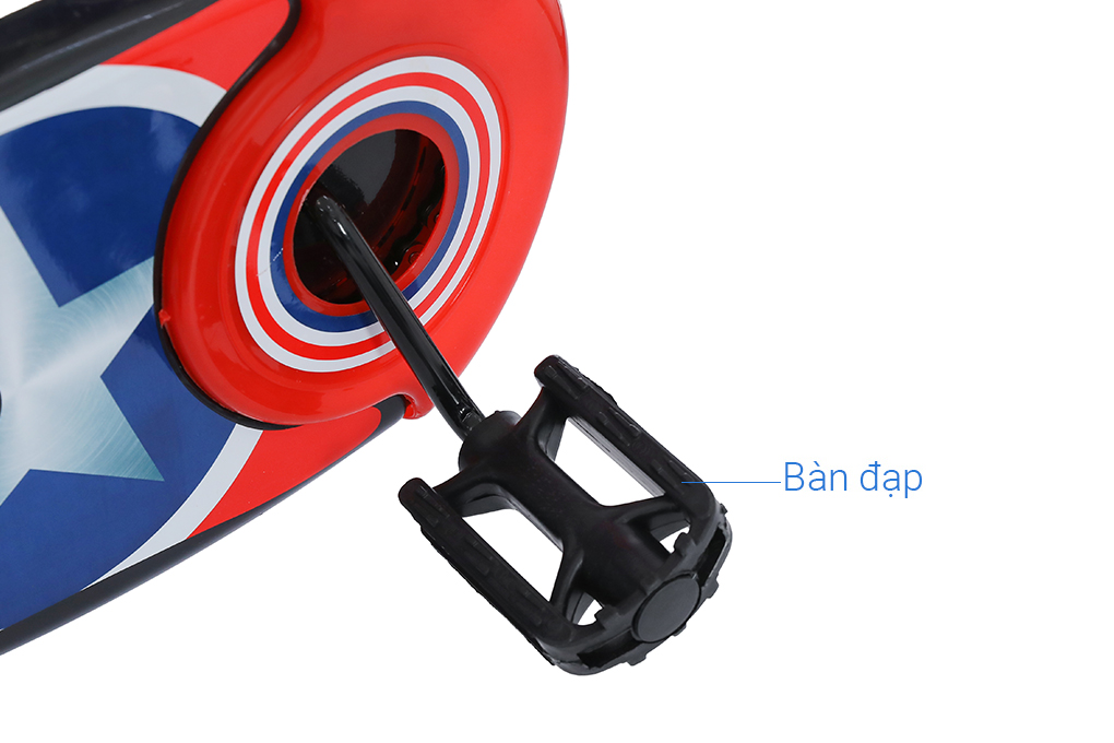 Xe Đạp Trẻ Em Đại Phát Tài Đội Trưởng Mỹ 12 inch Màu Xanh Dương
