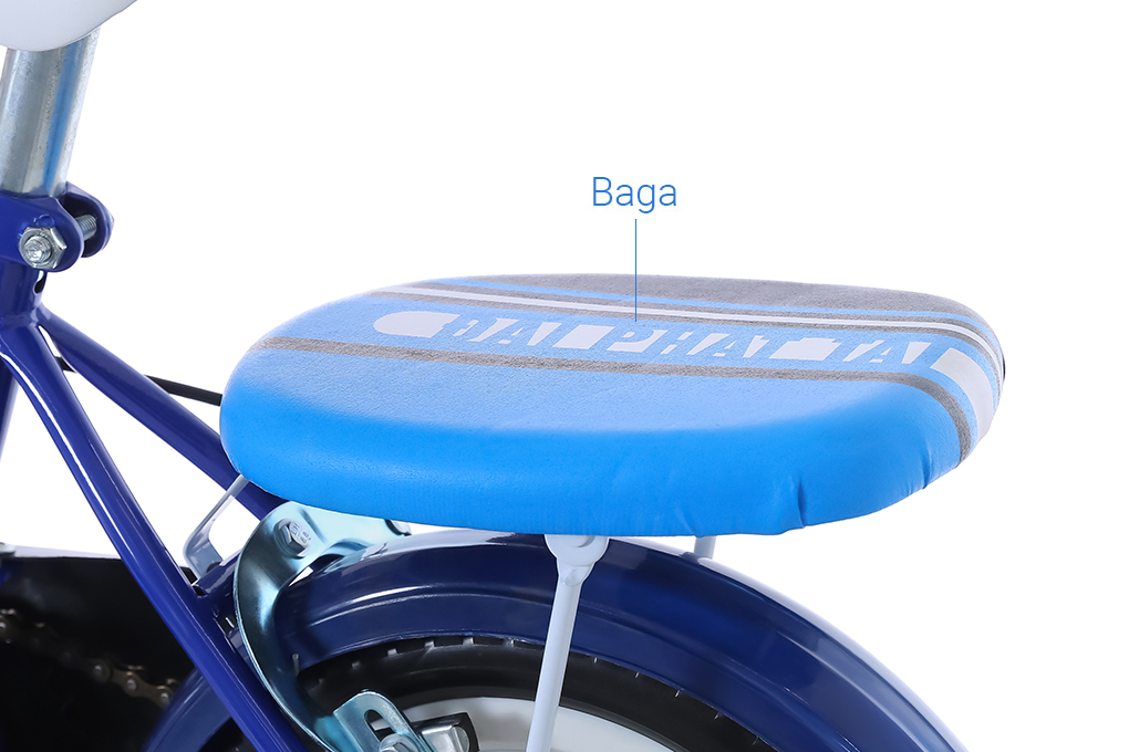 Xe Đạp Trẻ Em Đại Phát Tài Đội Trưởng Mỹ 12 inch Màu Xanh Dương