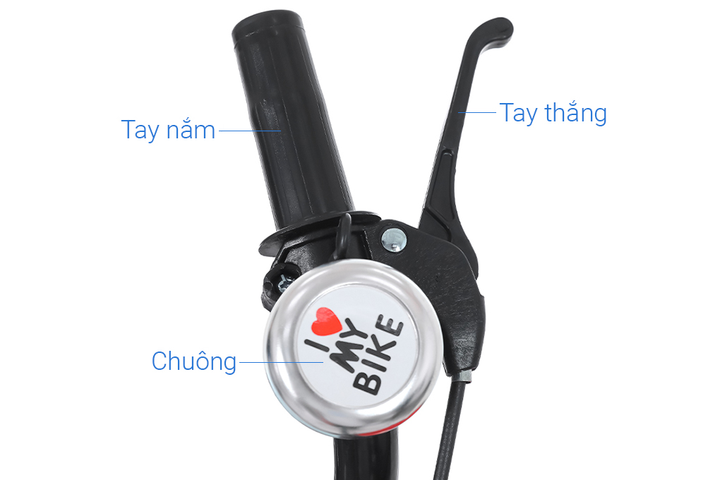 Xe Đạp Trẻ Em Đại Phát Tài Đội Trưởng Mỹ 12 inch Màu Xanh Dương