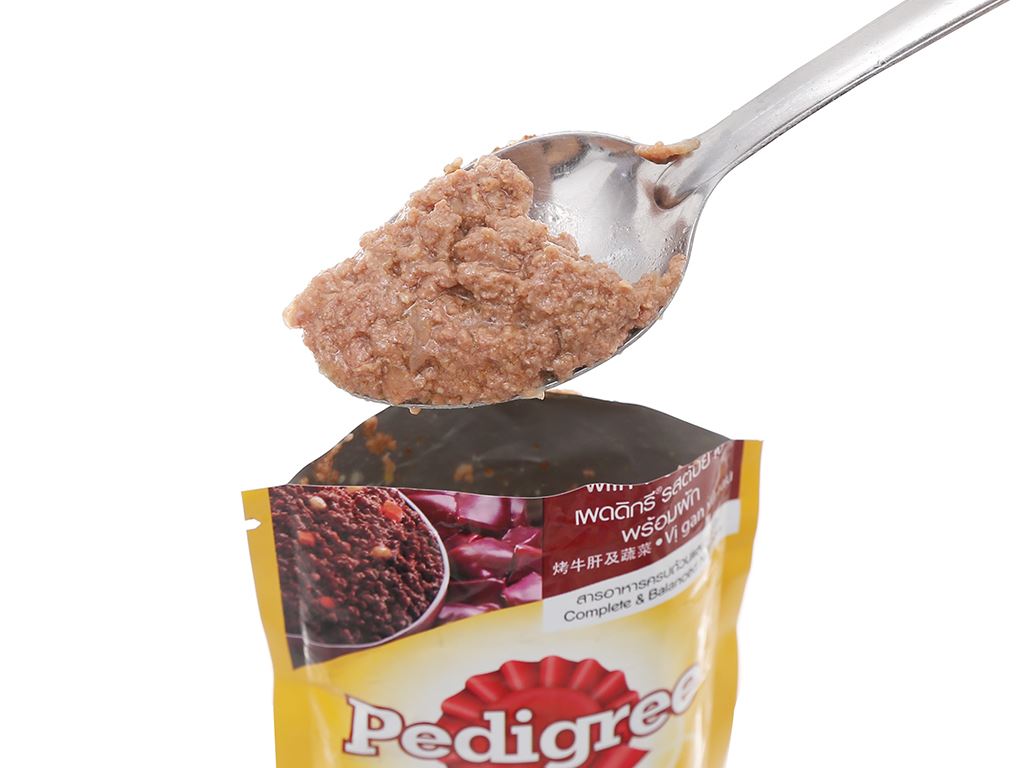 Sốt cho chó lớn Pedigree vị gan nướng và rau túi 130g 5