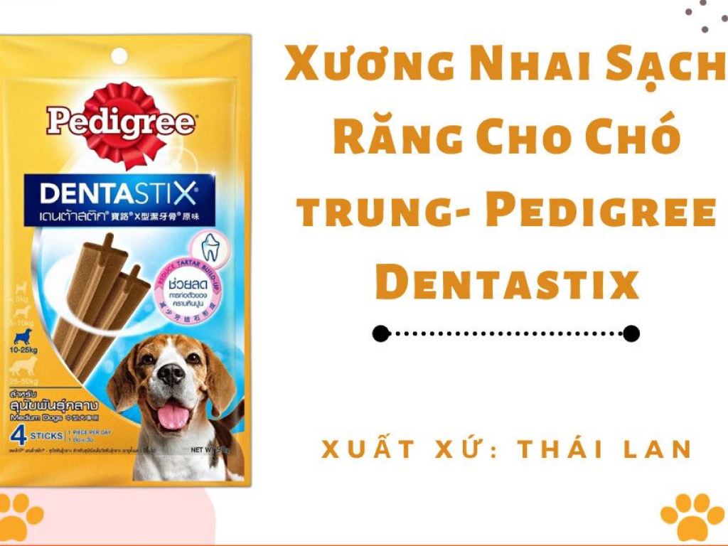 Bánh xương chó Pedigree có tác dụng gì cho răng miệng của chó?