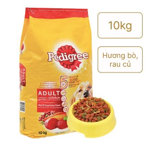Thức ăn cho chó lớn Pedigree hương bò và rau củ bao 10kg